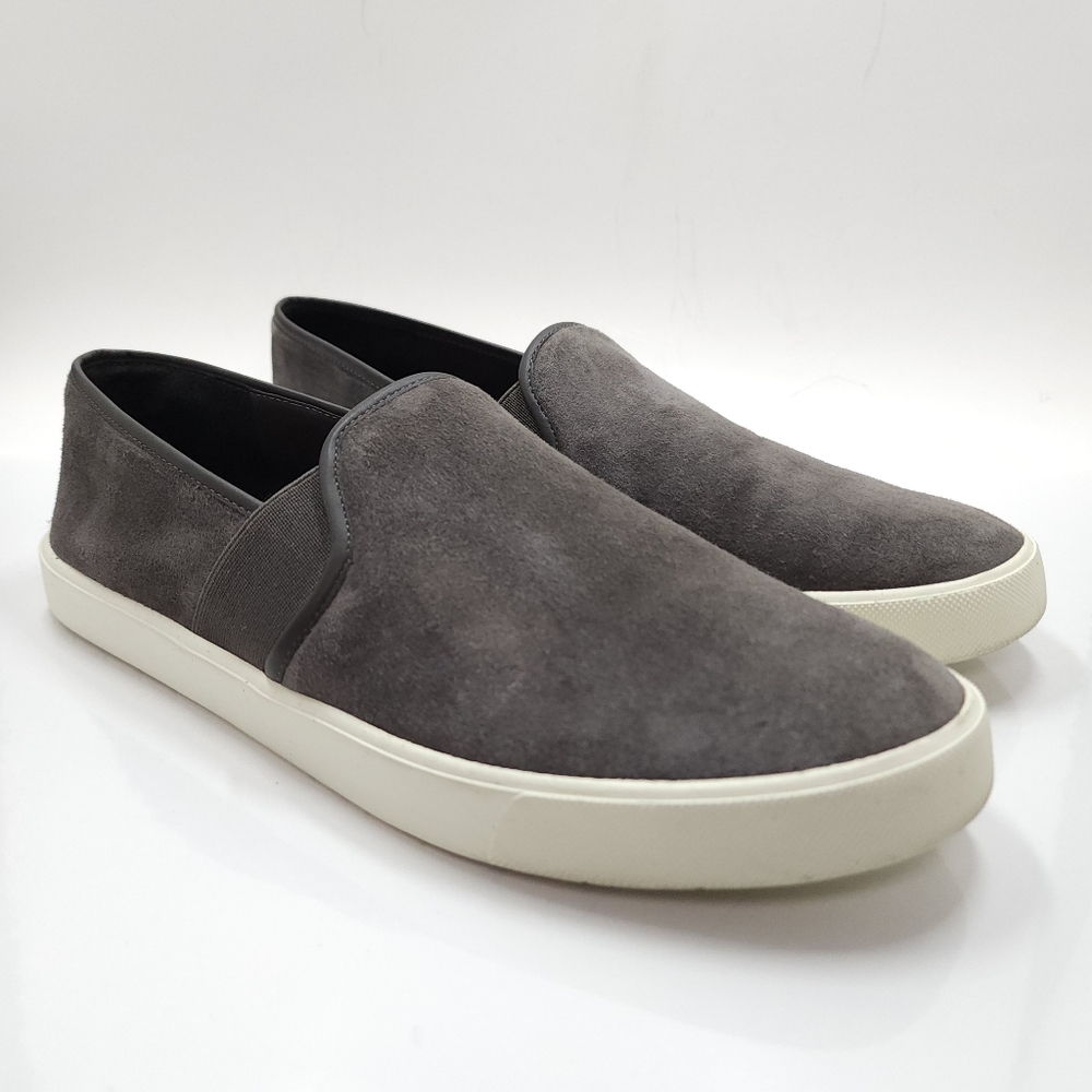 VINCE Women's Slip-on Sneakers Grey Suede Leather Comfort Flats Size 9 M